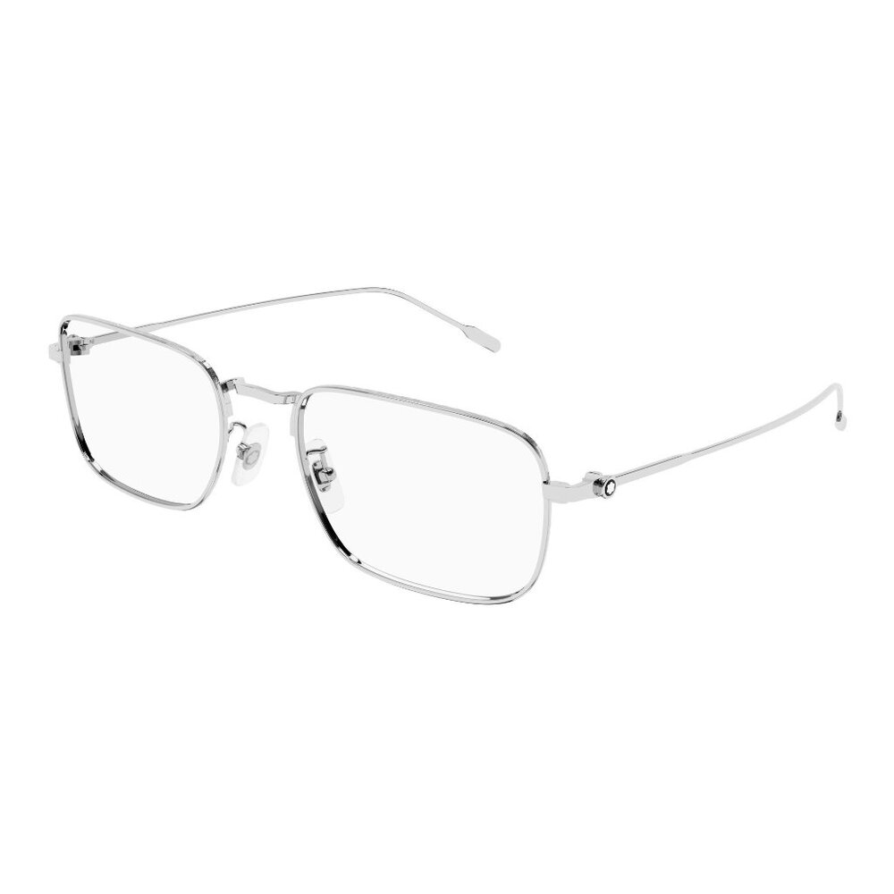 NEW MONTBLANC EYEGLASSES SILVER MEN EYEWEAR MONTBLANC MB0212O 002